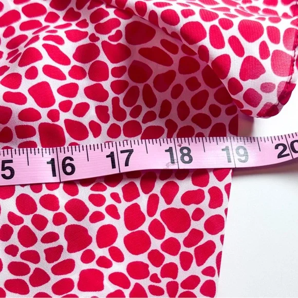 Joy Gordon Red & White Print Midi Dress Size 16 Short Sleeve Fit & Flare - Picture 8 of 11